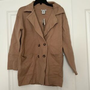 Sweet Romeo double breasted neutral blazer